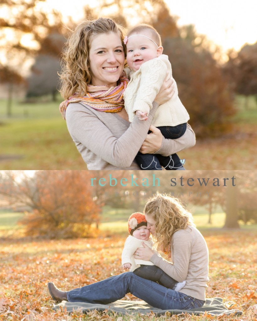 A six month old baby is snuggled with her mom in Cedar Rapids {child photography}