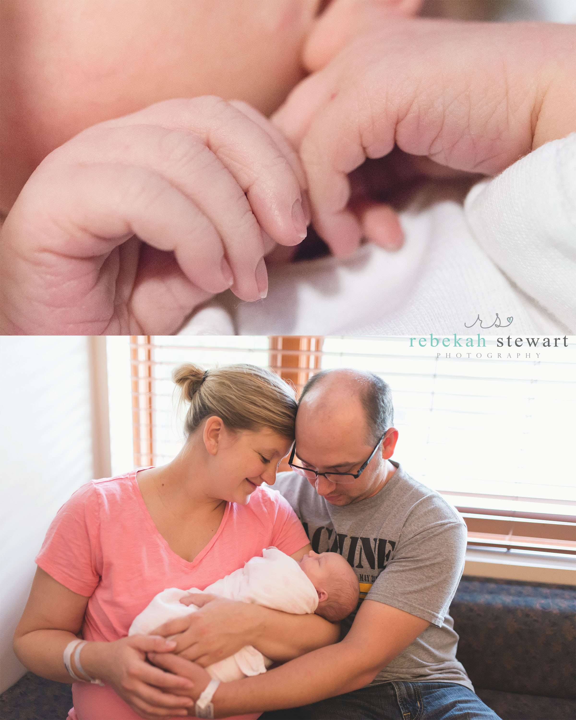 In hospital newborn photography – summertime baby girl {Fresh 48}