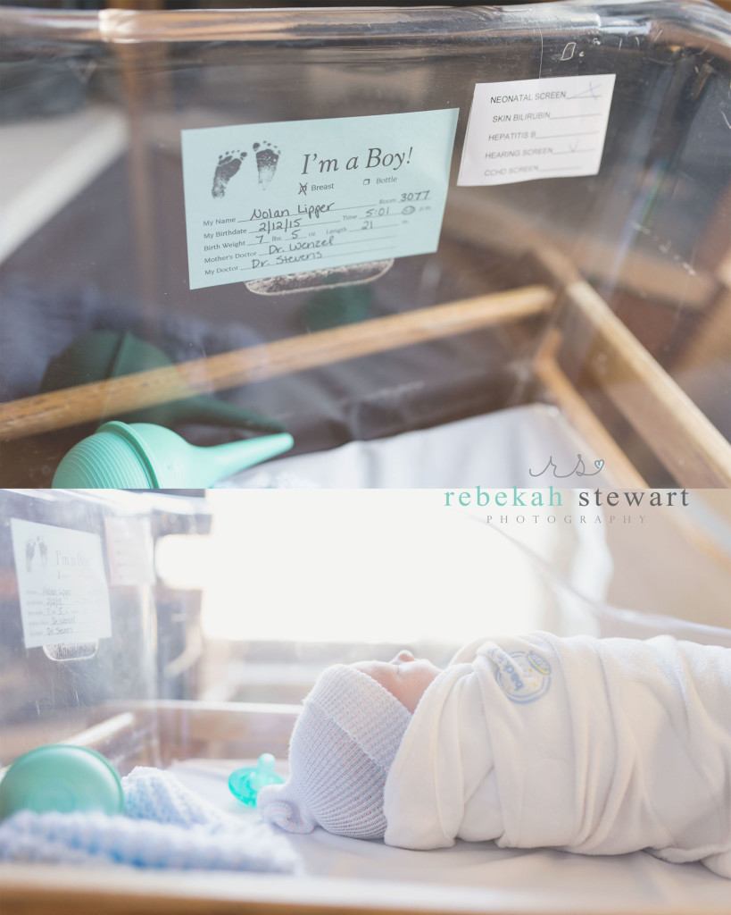 Detail shots from a Fresh 48 newborn session in Iowa City