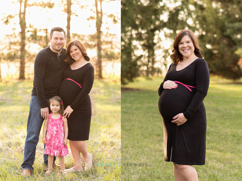 Maternity session with husband and toddler girl in Cedar Rapids