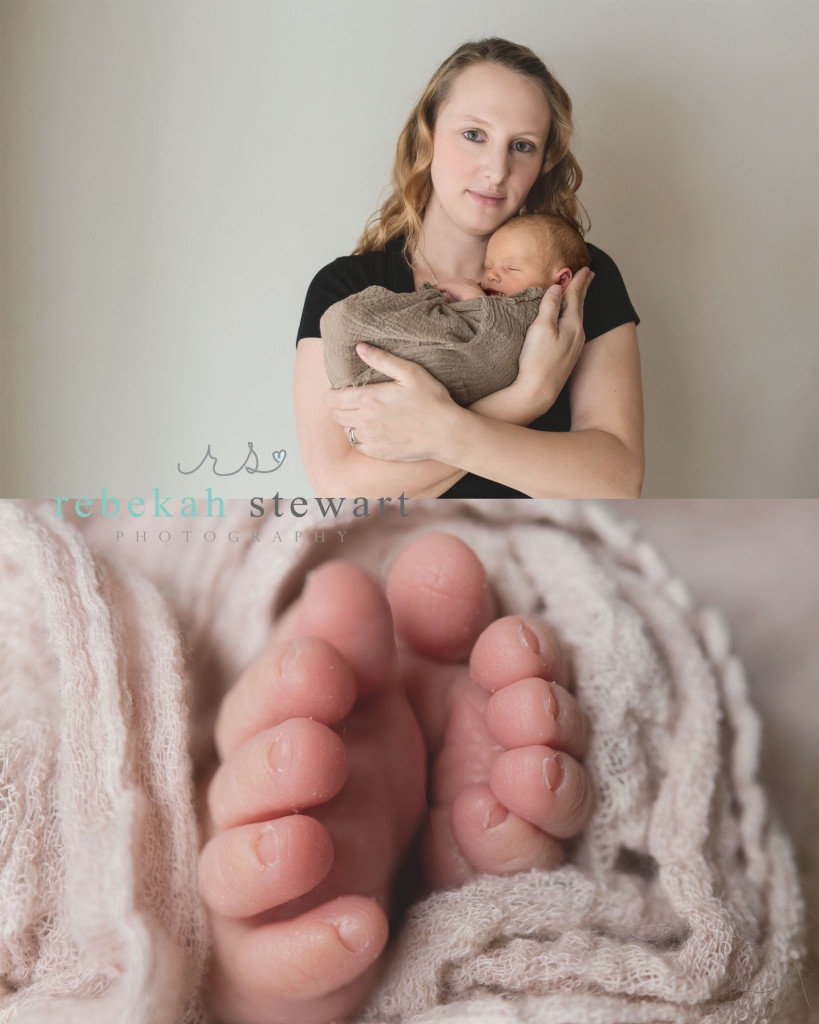 A mom snuggles her newborn baby son in Iowa City