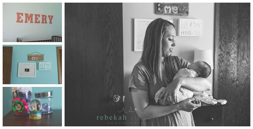 Lifestyle newborn photography Cedar Rapids