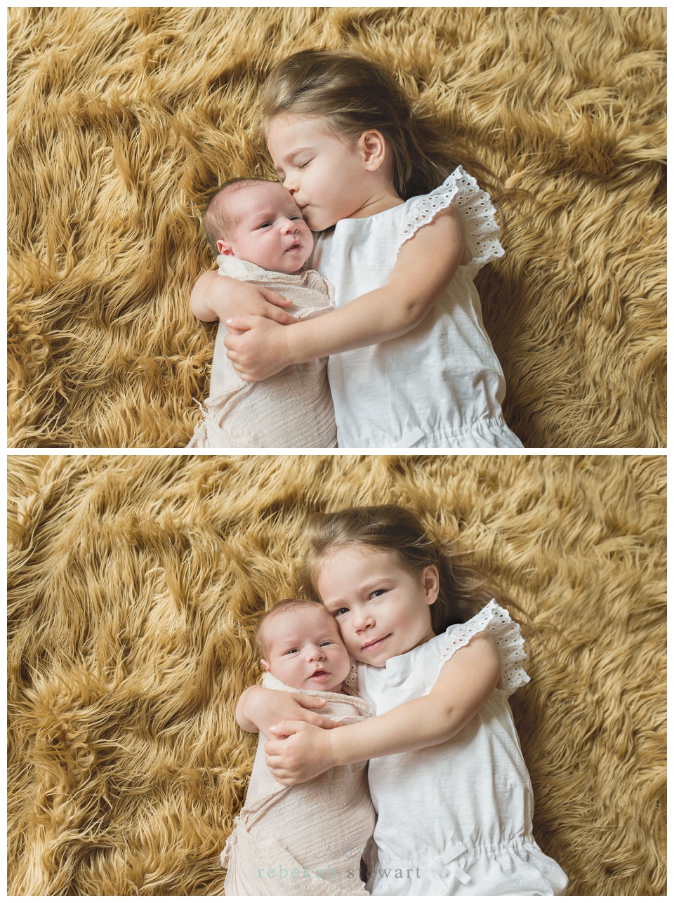 Baby sister and family {Cedar Rapids newborn photography}