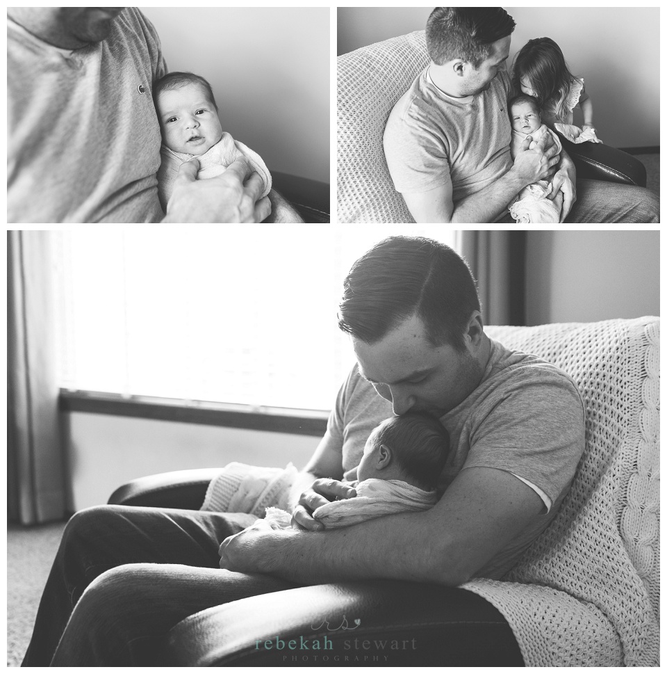 Baby sister and family {Cedar Rapids newborn photography}