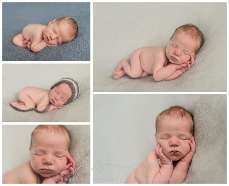 Sleepy baby boy {Cedar Rapids newborn pictures}