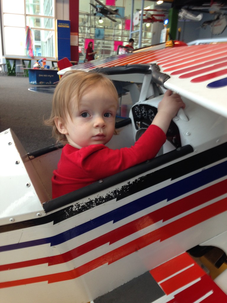 A baby plays at the Iowa Children's Museum - kids' activities in Cedar Rapids