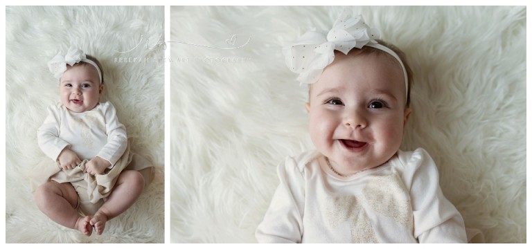 Cedar Rapids baby pictures {sweet 6 month old baby girl}