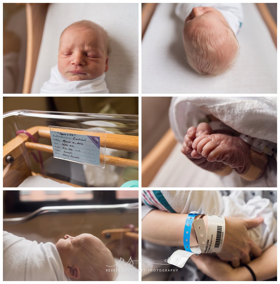 hospital newborn - Cedar Rapids baby photographer