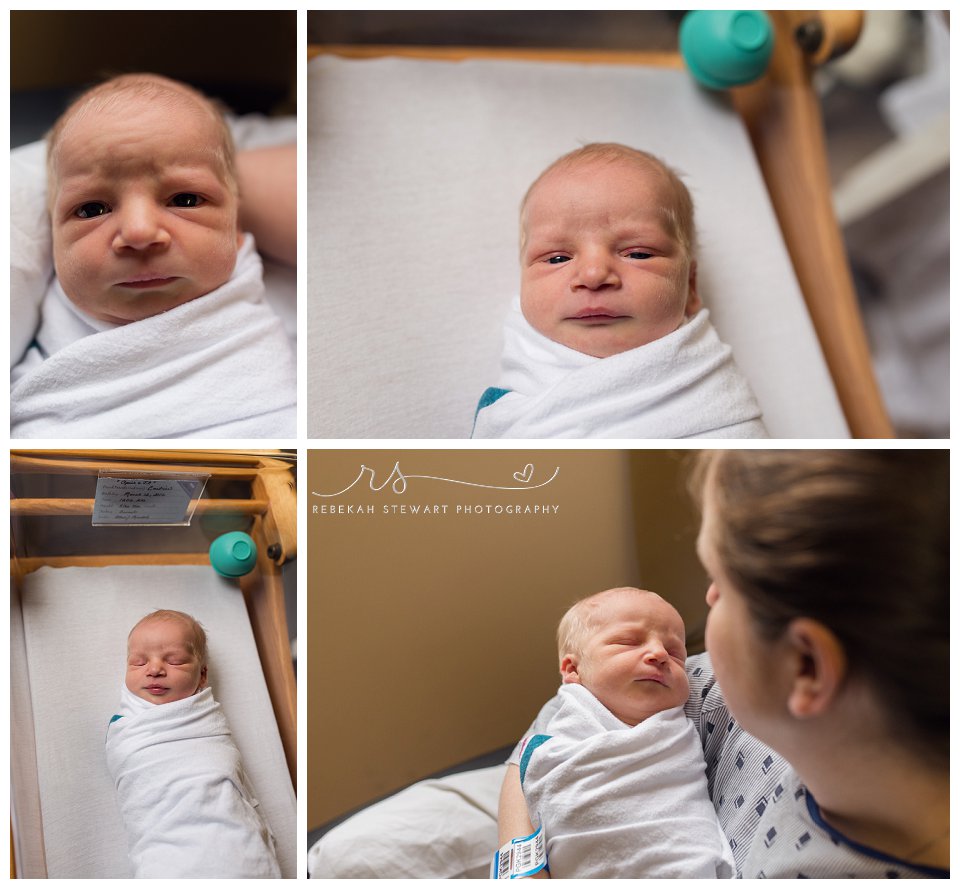 hospital newborn - Cedar Rapids baby photographer