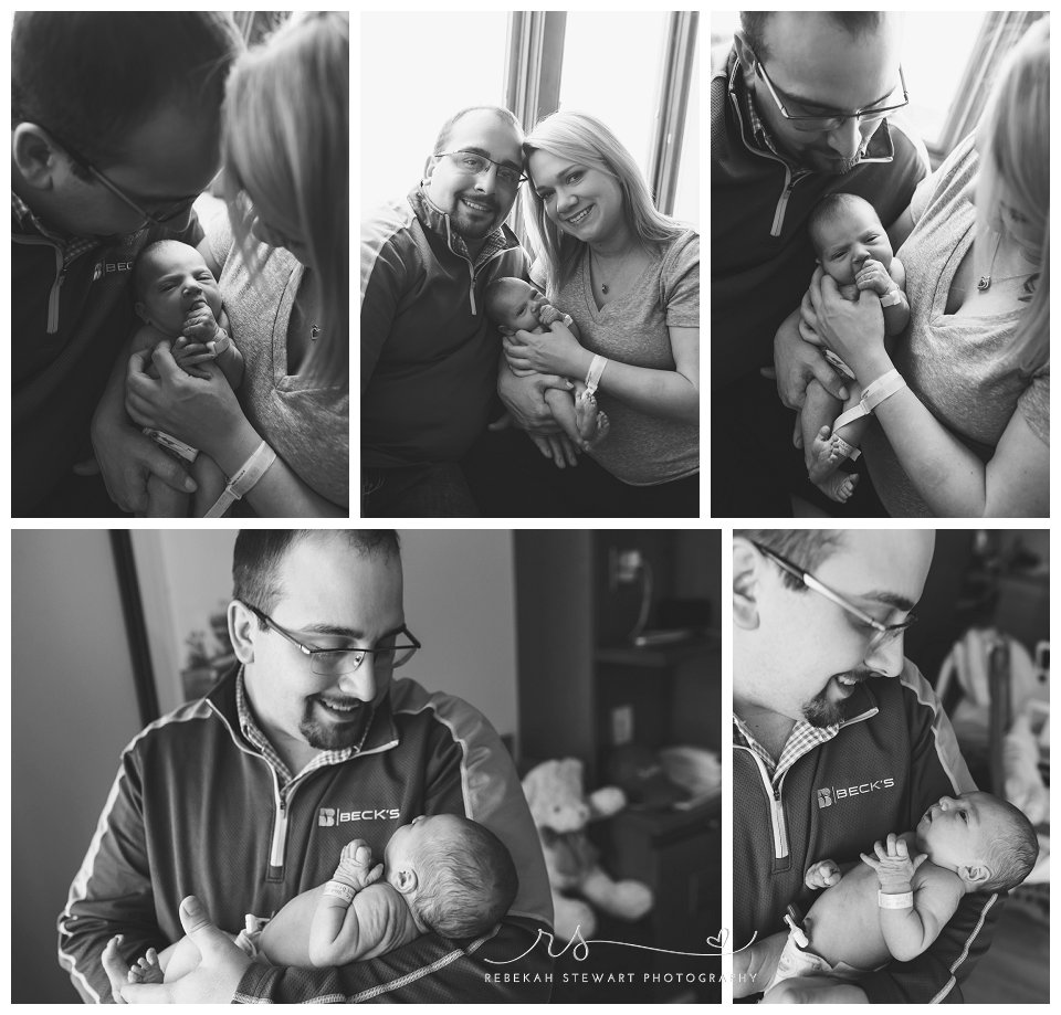 Cedar Rapids hospital photographer - Fresh 48 newborn photography