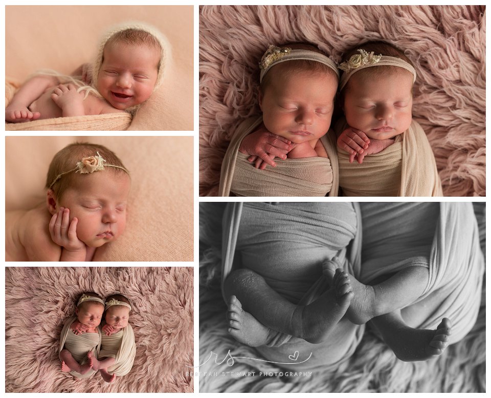 newborn twins - cedar rapids newborn photographer