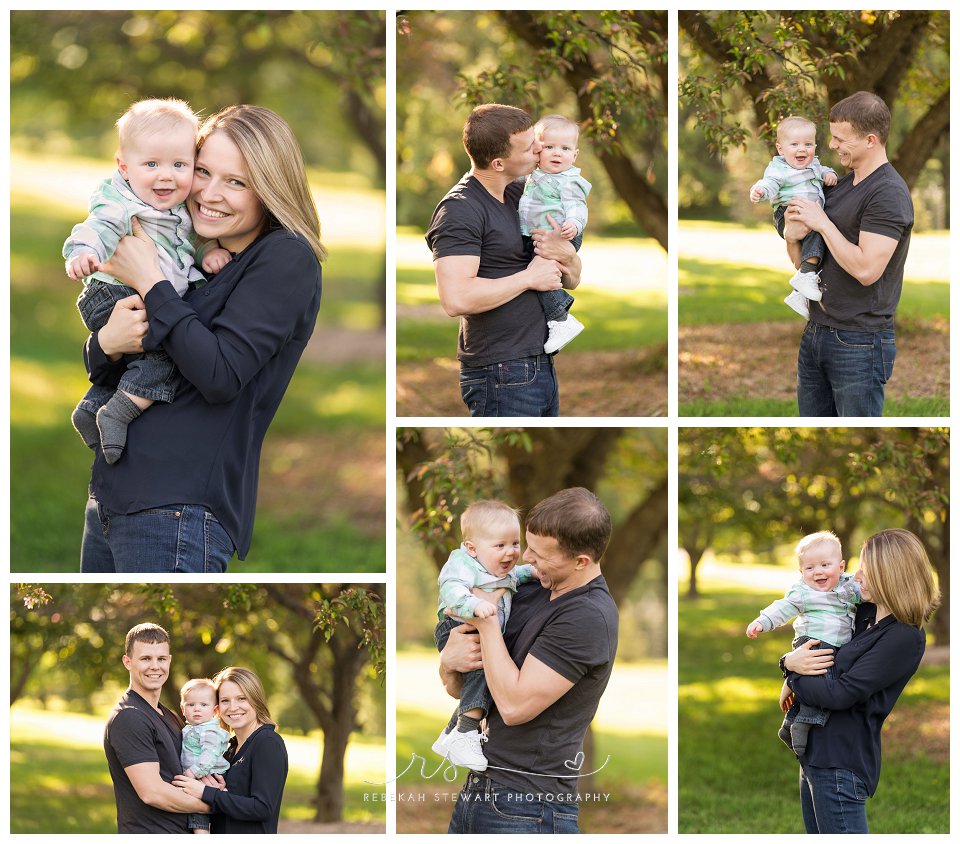 six months old - Cedar Rapids baby photographer