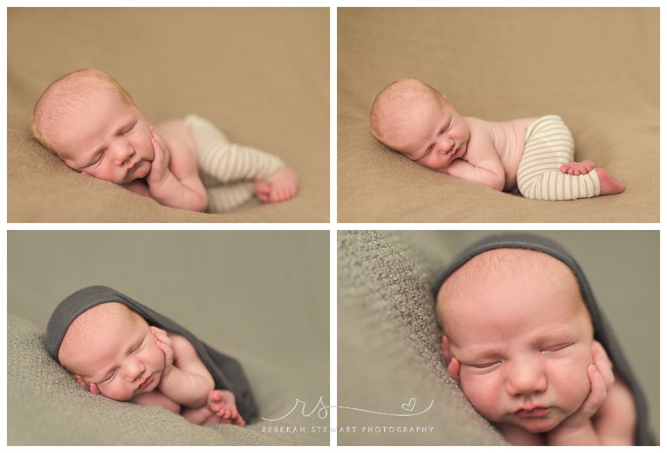 adorable newborn boy - Cedar Rapids baby photographer