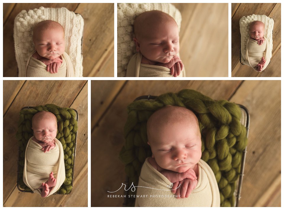 adorable newborn boy - Cedar Rapids baby photographer