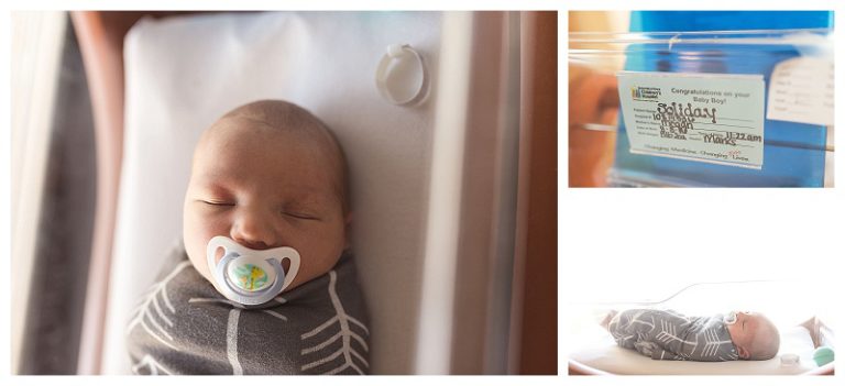 Brand new baby brother { Iowa City hospital newborn photography }