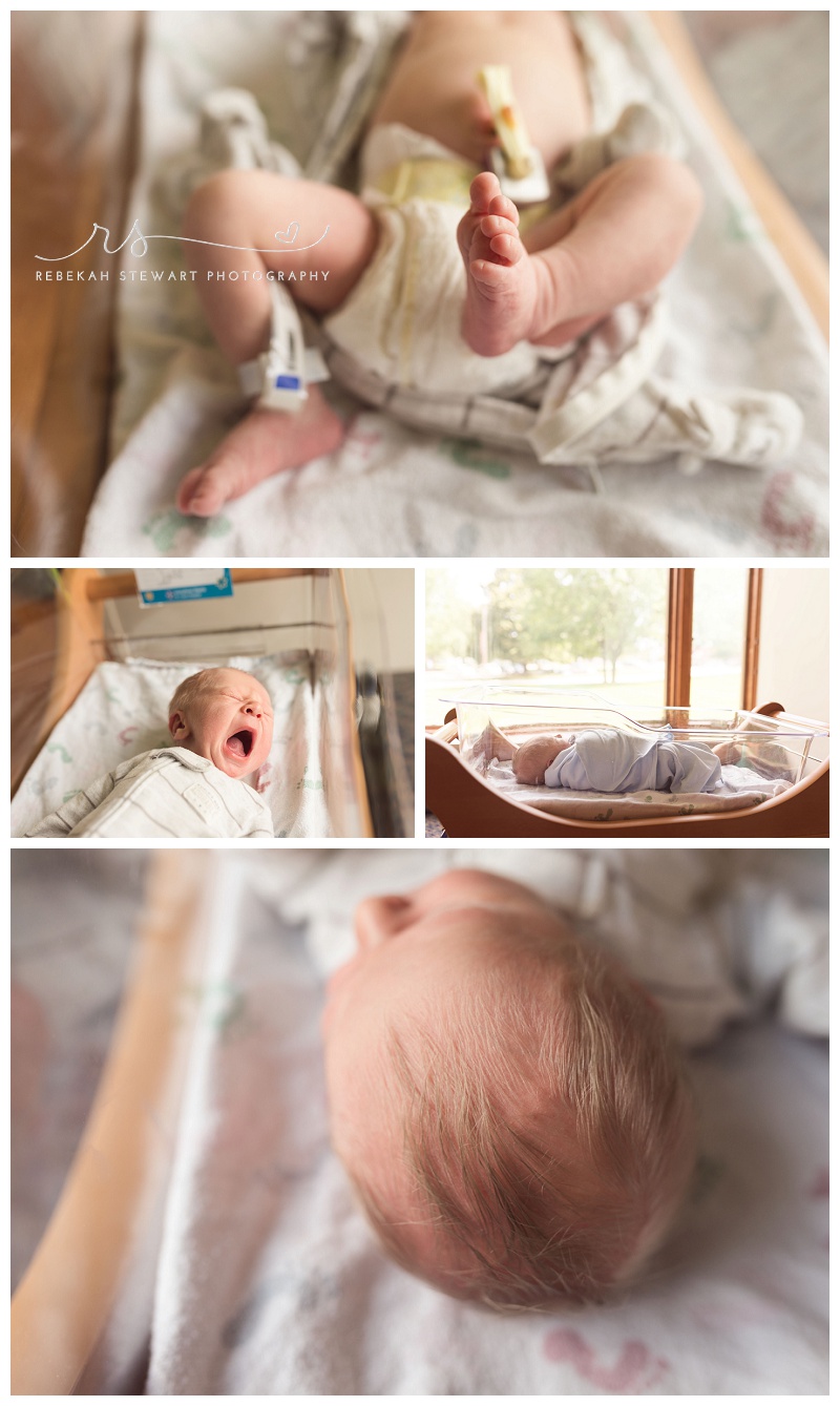 Cedar Rapids hospital newborn photos