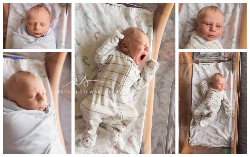 Cedar Rapids hospital newborn photos