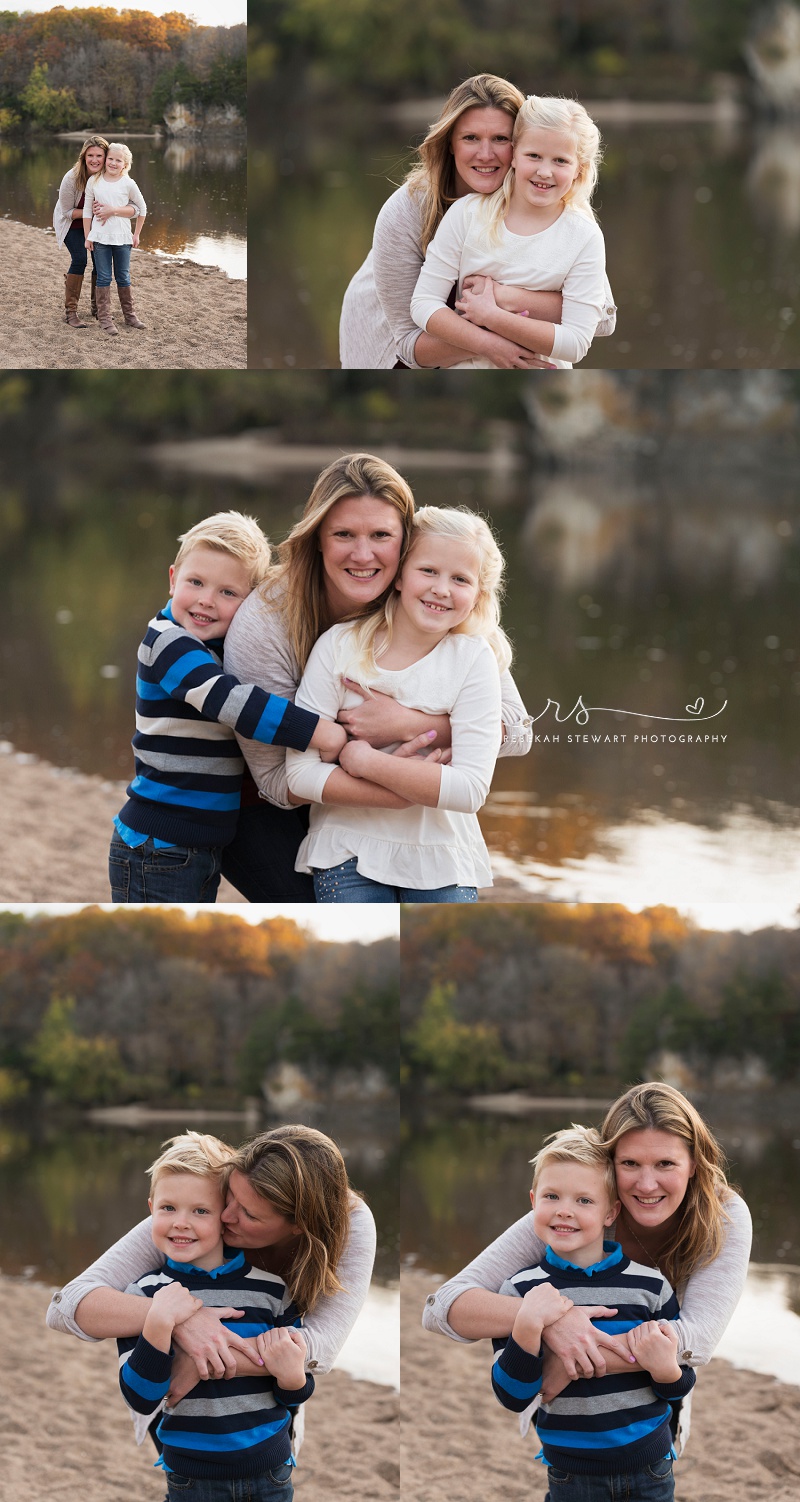 Brother and sister on the beach - Cedar Rapids photographer