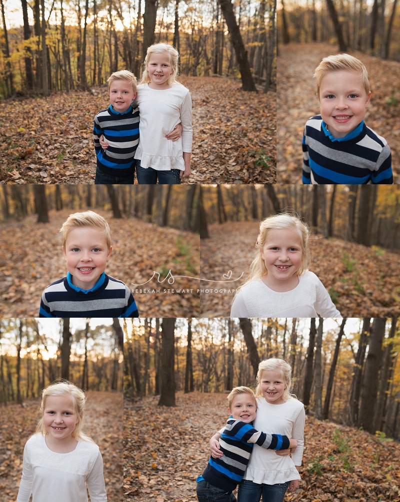 Brother and sister on the beach - Cedar Rapids photographer