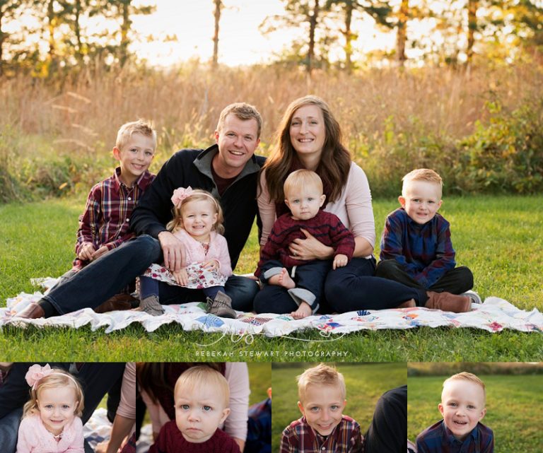 Gorgeous family of six - Cedar Rapids child photography