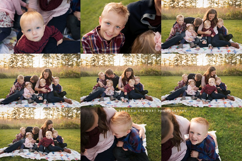 Gorgeous family of six - Cedar Rapids child photography