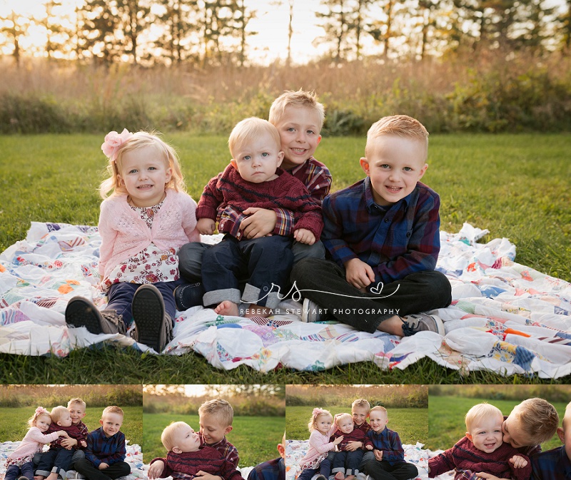 Gorgeous family of six - Cedar Rapids child photography