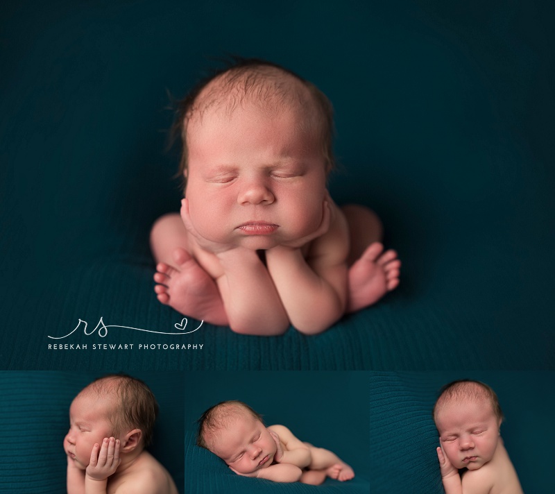 Sleepy baby boy - Cedar Rapids newborn photos