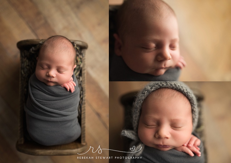 Newborn and his parents - Cedar Rapids baby photographer