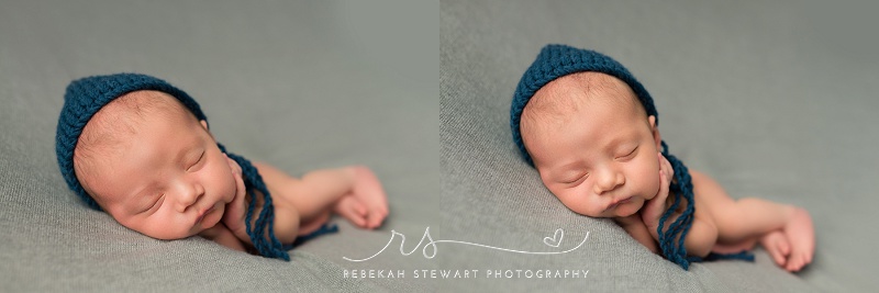 Newborn and his parents - Cedar Rapids baby photographer