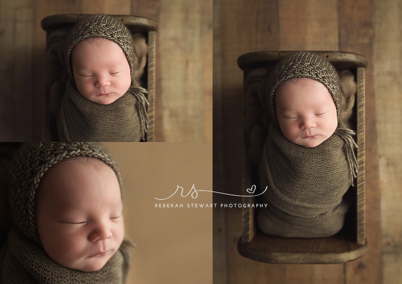 cozy baby boy - Cedar Rapids newborn photographer