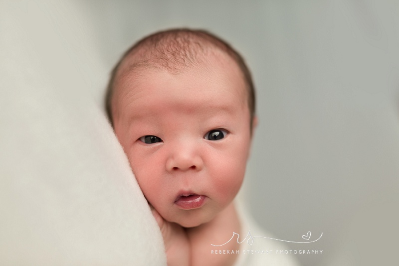 cozy baby boy - Cedar Rapids newborn photographer