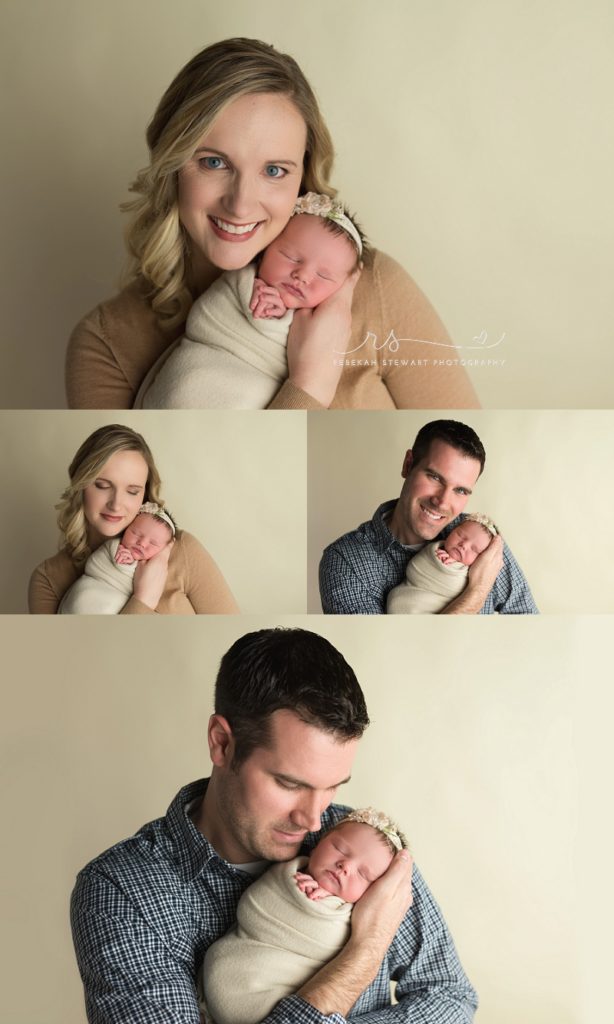 sleepiest baby girl is photographed during her newborn session in Cedar Rapids