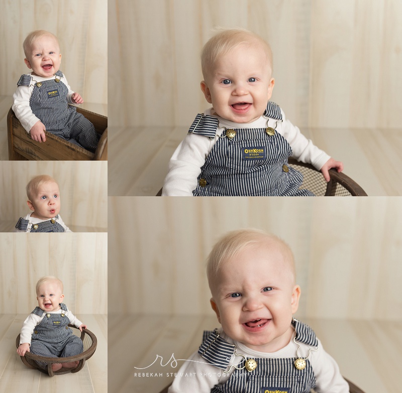 Baby photographer Cedar Rapids - Noah is one!