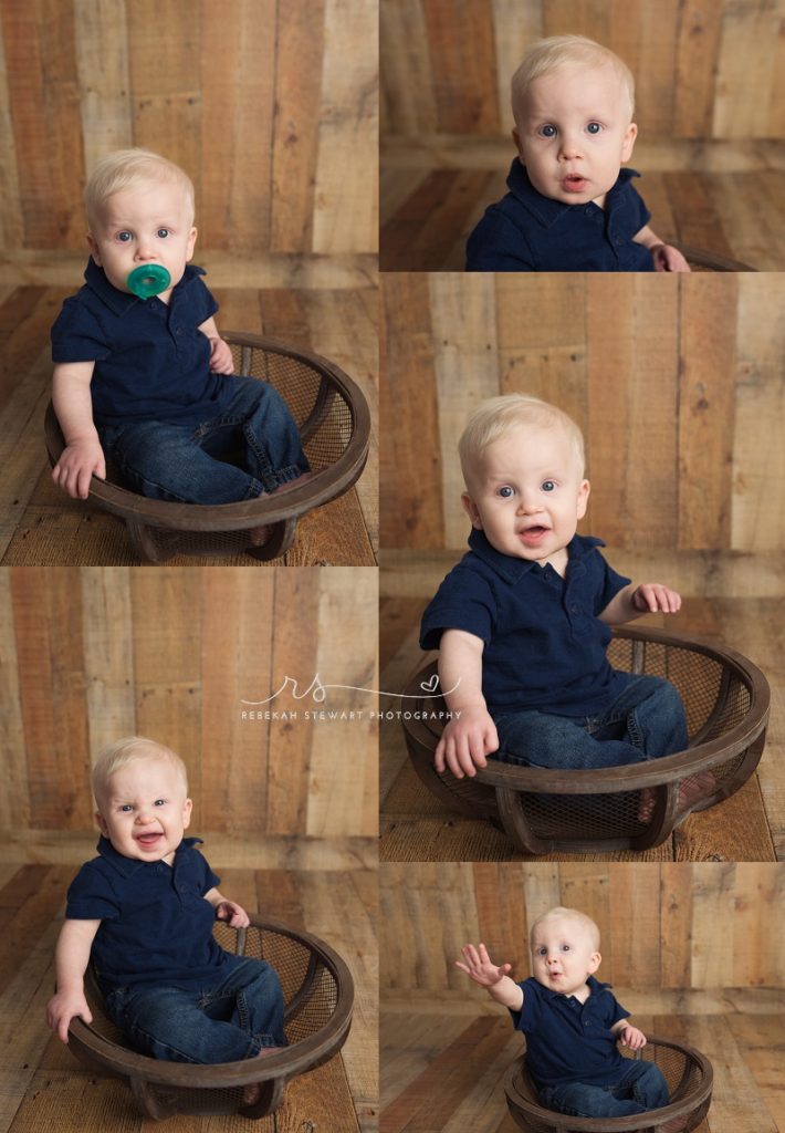 Baby photographer Cedar Rapids - Noah is one!