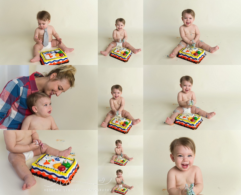 Cedar Rapids baby photographer, cake smash, one year old (1)