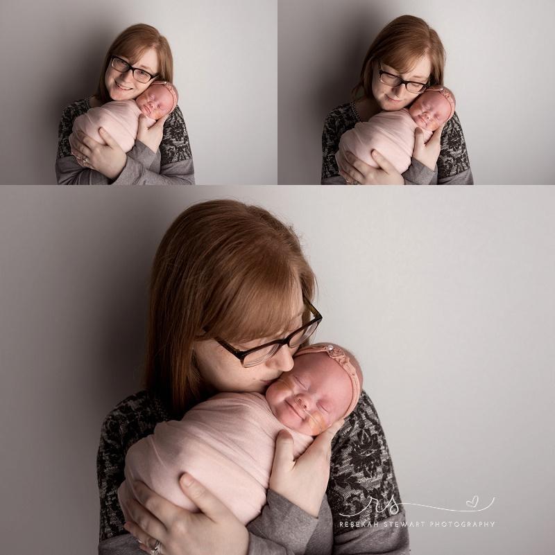 NICU graduate - a 25 week preemie has her newborn photo session in Cedar Rapids 