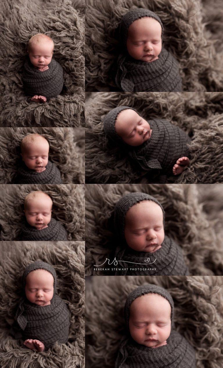 Cozy newborn boy { Cedar Rapids baby photos }